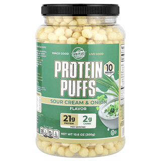 Twin Peaks Ingredients, Proteinpuffar, gräddfil och lök, 10.6 oz (300 g)