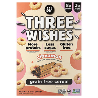 Three Wishes, Grain Free Cereal, Cinnamon, 8.6 oz (245 g)