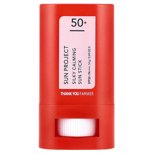 Thank You Farmer, Sun Project, Silky Calming Sun Stick, SPF 50+ PA++++, 0.49 oz (14 g)