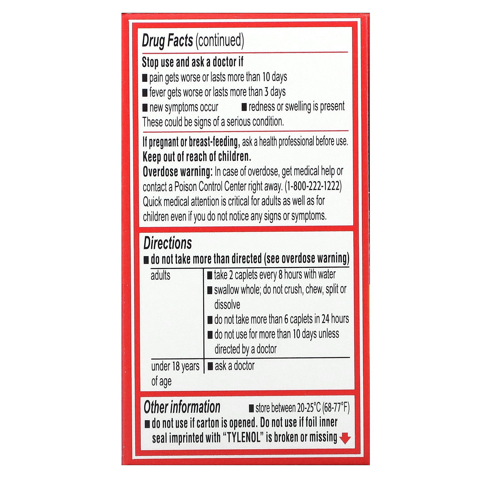 Tylenol, 8 HR Arthritis Pain, Pain Reliever Fever Reducer, 650 mg , 24 ...