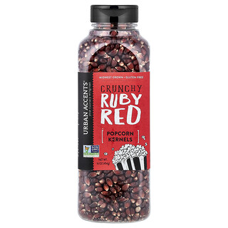 Urban Accents, Patlamış Mısır Çekirdekleri, Çıtır Yakut Kırmızısı, 16 oz (454 gr)