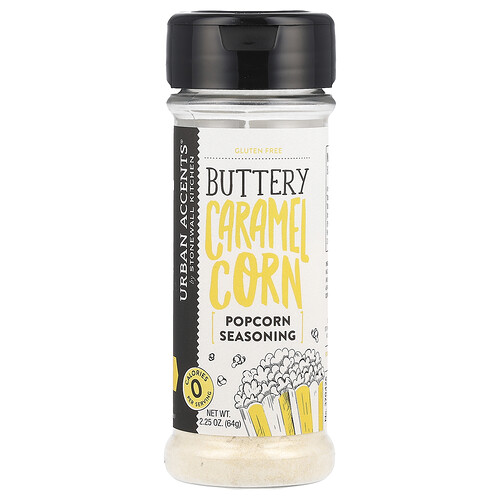 Urban Accents, Popcorn Seasoning, Buttery Caramel Corn, 2.25 oz (64 g)