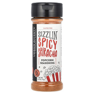 Urban Accents, Patlamış Mısır Baharatı, Sizzlin' Spicy Sriracha, 2,5 oz (71 g)