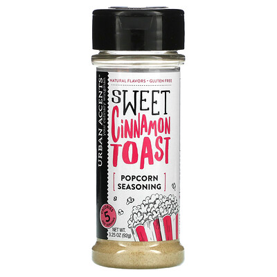 Urban Accents Popcorn Seasoning, сладкие тосты с корицей, 92 г (3,25 унции)