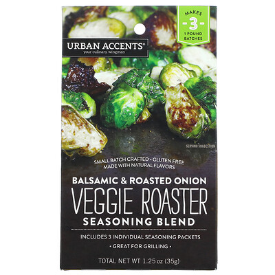 Urban Accents Смесь приправ Veggie Roaster, бальзамический и жареный лук, 35 г (1,25 унции)