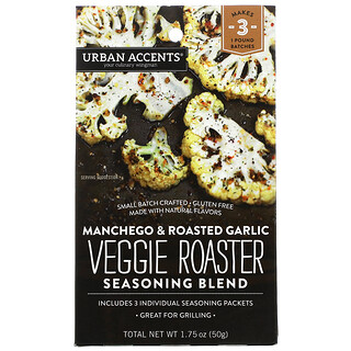 Urban Accents, Veggie Roaster Seasoning Blend, Manchego & Roasted Garlic, 1.75 oz (50 g)
