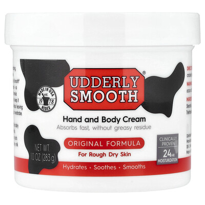 Product Image for Udderly Smooth, Hand and Body Cream, For Rough Dry Skin, Original Formula, 10 oz (283 g)