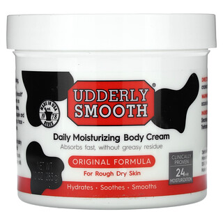 Udderly Smooth, Cremă de corp hidratantă zilnică, formulă originală, 10 oz (283 g)