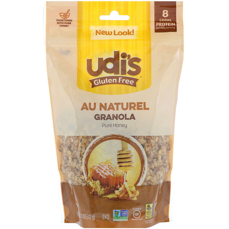 Udi's, Gluten Free , Au Natural Granola, Pure Honey, 11 oz (312 g) iHerb