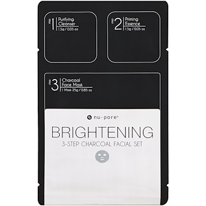 Отзывы о Юнайтэд Эксчэндж, Brightening 3-Step Charcoal Facial Set, 1 Pack