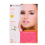Отзывы о Collagen Essence Face Mask Set, Vitamin E & Green Tea, 2 Single-Use Mask, 0.85 fl oz (25 g) Each