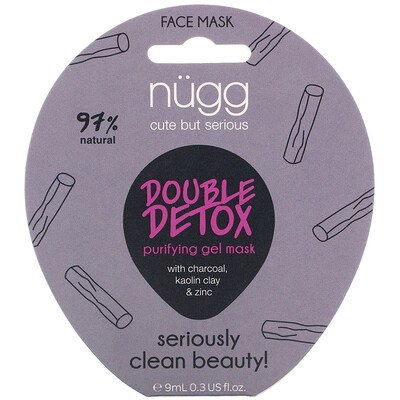 Nugg Double Detox Purifying Gel Mask, 0.3 fl oz (9 ml)