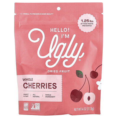 Hello! I'm Ugly  Dried Fruit  Whole Cherries  4 oz (113 g)