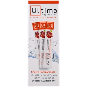 Отзывы о Ултима Хэлс Продуктс, Ultima Replenisher Electrolyte Powder, Cherry Pomegranate, 10 Packets, 0.12 oz (3.4 g) Each