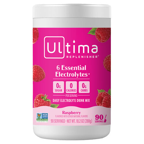Ultima Replenisher Electrolyte Mix, Raspberry, 10.2 oz (288 g)