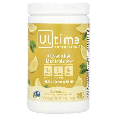 Ultima Replenisher  Daily Electrolyte Drink Mix  Lemonade  11.7 oz (333 g)