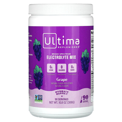Ultima Replenisher  Electrolyte Mix  Grape  10.8 oz (306 g)