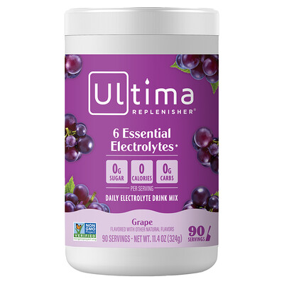 Ultima Replenisher, Mezcla de electrolitos, Uva, 306 g (10,8 oz)