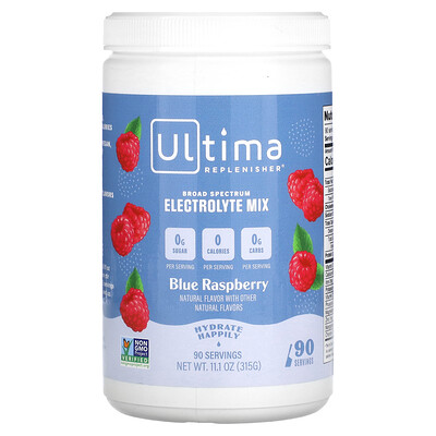 Ultima Replenisher  Electrolyte Mix  Blue Raspberry  11.1 oz (315 g)