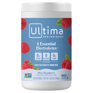 Ultima Replenisher, Elektrolytenmix, blauwe framboos, 11.1 oz (315 g)