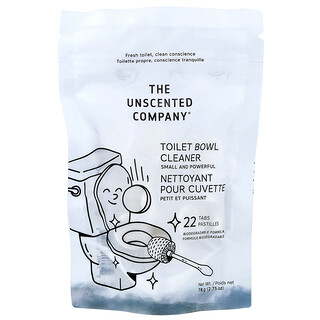 The Unscented Company, トイレボウルクリーナー、無香料、タブレット22個、78g（2.75オンス）