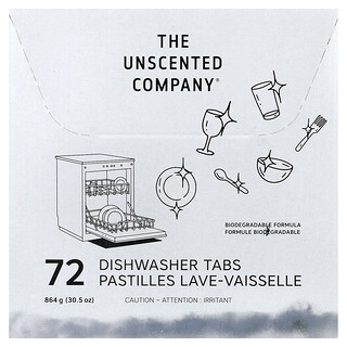 The Unscented Company, Dishwasher Tabs, 72 Tabs, 30.5 oz (864 g)