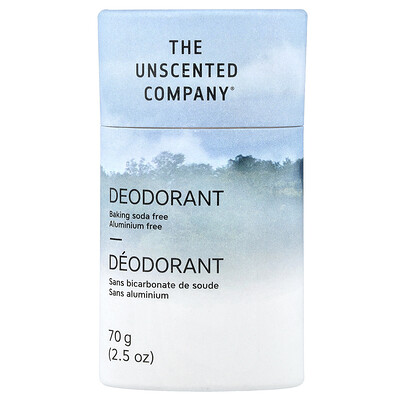 The Unscented Company, Desodorante, Sin aluminio y Sin fragancia, 70 g (2,5 oz)