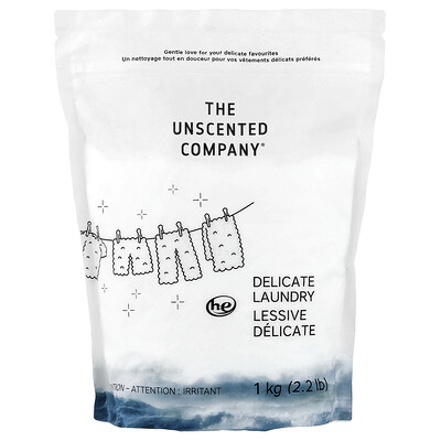 The Unscented Company, Ropa delicada, Sin fragancia, 1 kg (2,2 lb)