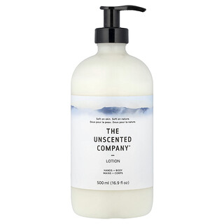 The Unscented Company, 핸즈 + 바디 로션, 향료 무함유, 500ml(16.9fl oz)