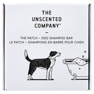 The Unscented Company, The Patch, Champú en barra para perros, 1 barra