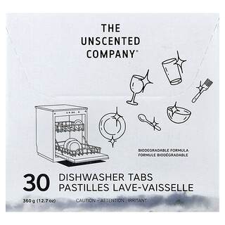 The Unscented Company, ディッシュウォッシャータブ、タブレット30個、360g（12.7オンス）