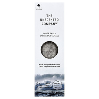 The Unscented Company, кульки для сушіння, 3 кульки, 115 г (4,05 унції)
