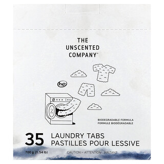 The Unscented Company, Pastilles de lessive, 35 pastilles, 700 g