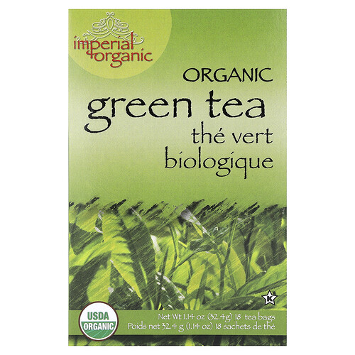 Uncle Lee's Tea Imperial Organic, Green Tea, 18 Tea Bags, 1.14 oz (32.4 g)