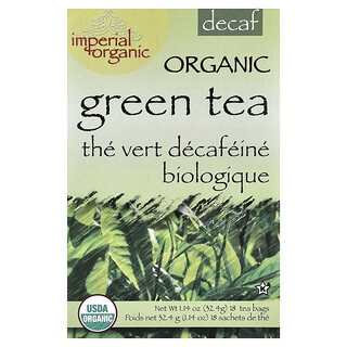 Uncle Lee's Tea, Imperial Organic, Green Tea, Decaf, 18 Tea Bags, 1.14 oz (32.4 g)