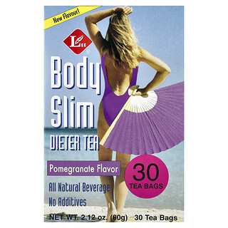 Uncle Lee's Tea, Té para adelgazar Body Slim, Granada`` 30 bolsitas de té, 60 g (2,12 oz)
