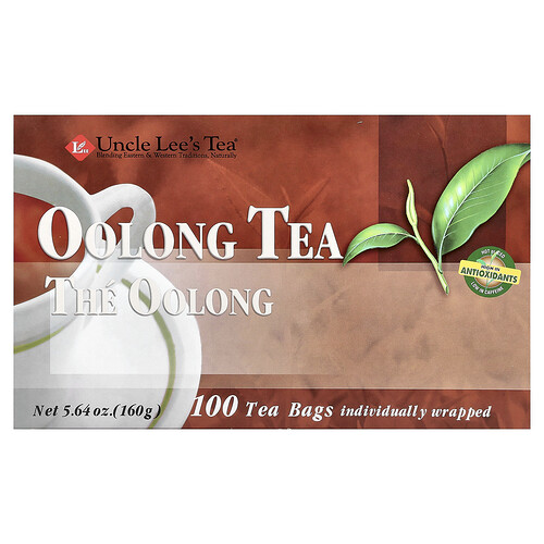 Uncle Lee's Tea Oolong Tea, 100 Tea Bags, 5.64 oz (160 g)