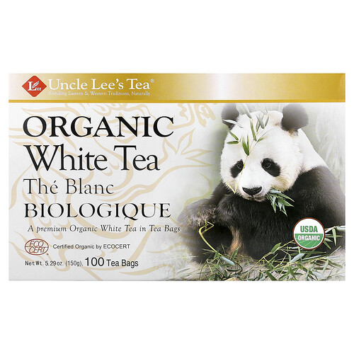 Uncle Lee's Tea, Weißer Bio-Tee, 100 Teebeutel, 150 g (5,29 oz.)