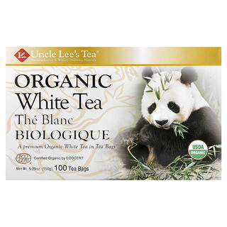Uncle Lee's Tea, 有機白茶，100 茶包，5.29 盎司（150 克）