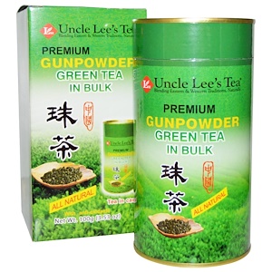 Отзывы о Анкл Лис Ти, Premium, Gunpowder Green Tea in Bulk, 3.53 oz (100 g)