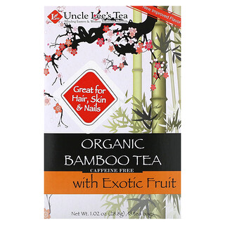 Uncle Lee's Tea, Té de bambú orgánico con frutas exóticas, Sin cafeína, 18 bolsitas de té, 28,8 g (1,02 oz)