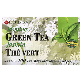 Uncle Lee's Tea, Thé vert au jasmin, 100 sachets de thé, 147 g