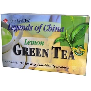 Отзывы о Анкл Лис Ти, Legends of China, Green Tea, Lemon, 100 Tea Bags, 5.64 oz