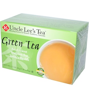 Анкл Лис Ти, Green Tea, 20 Tea Bags, 1.27 oz (36 g) отзывы