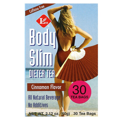 Uncle Lee's Tea  Body Slim Dieter Tea  Cinnamon  Caffeine Free  30 Tea Bags  2.12 oz (60 g)