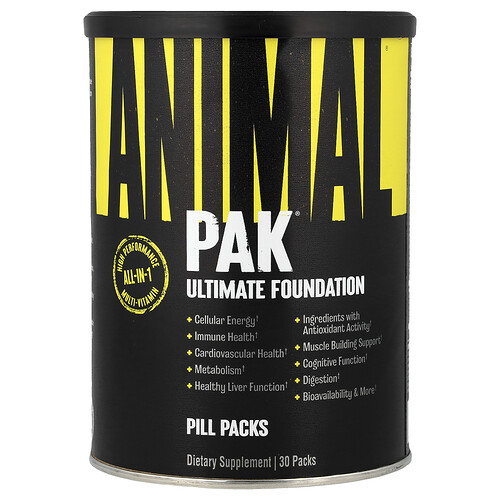 Animal, PAK®, Ultimate Foundation, ultimative Trainingsgrundlage, 30 Packungen