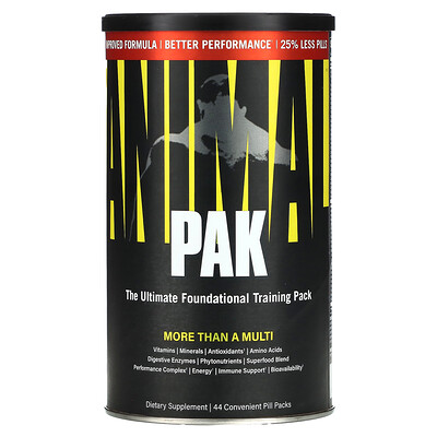 

Universal Nutrition, Animal PAK, The Ultimate Foundational Training Pack, 44 Convenient Pill Packs