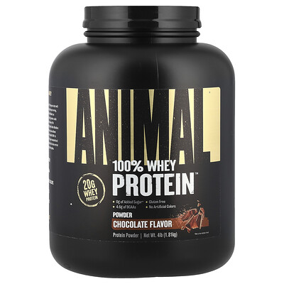 Animal  100% Whey Protein™ Powder  Chocolate Fudge  4 lb (1.81 kg)