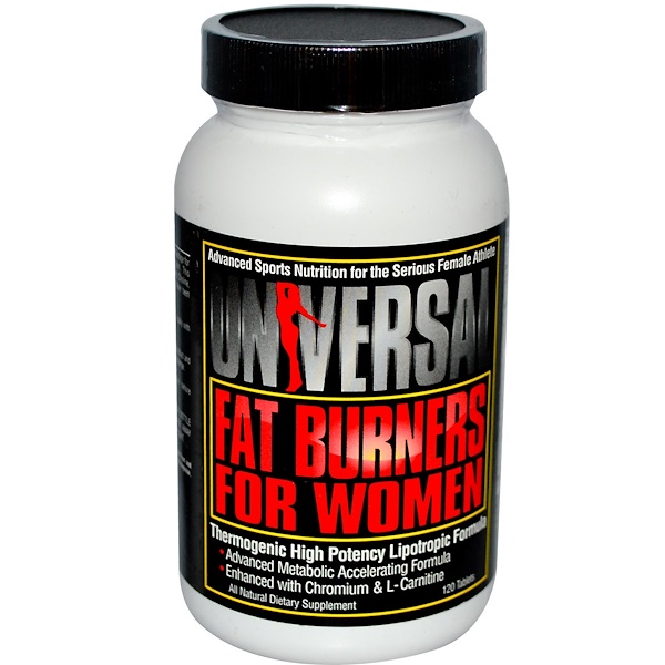 Universal Nutrition, Fat Burners for Women, 120 Tablets (Discontinued Item) 