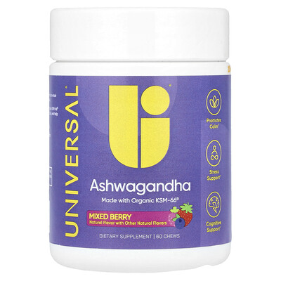 Universal U  Ashwagandha  Mixed Berry  60 Chews